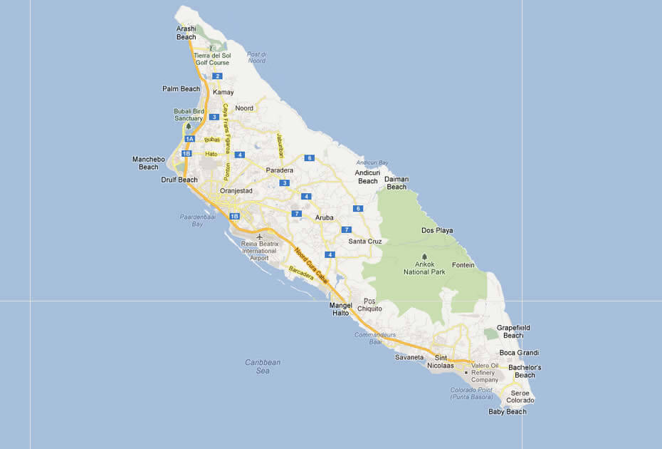 Cities Map of Ascension Island